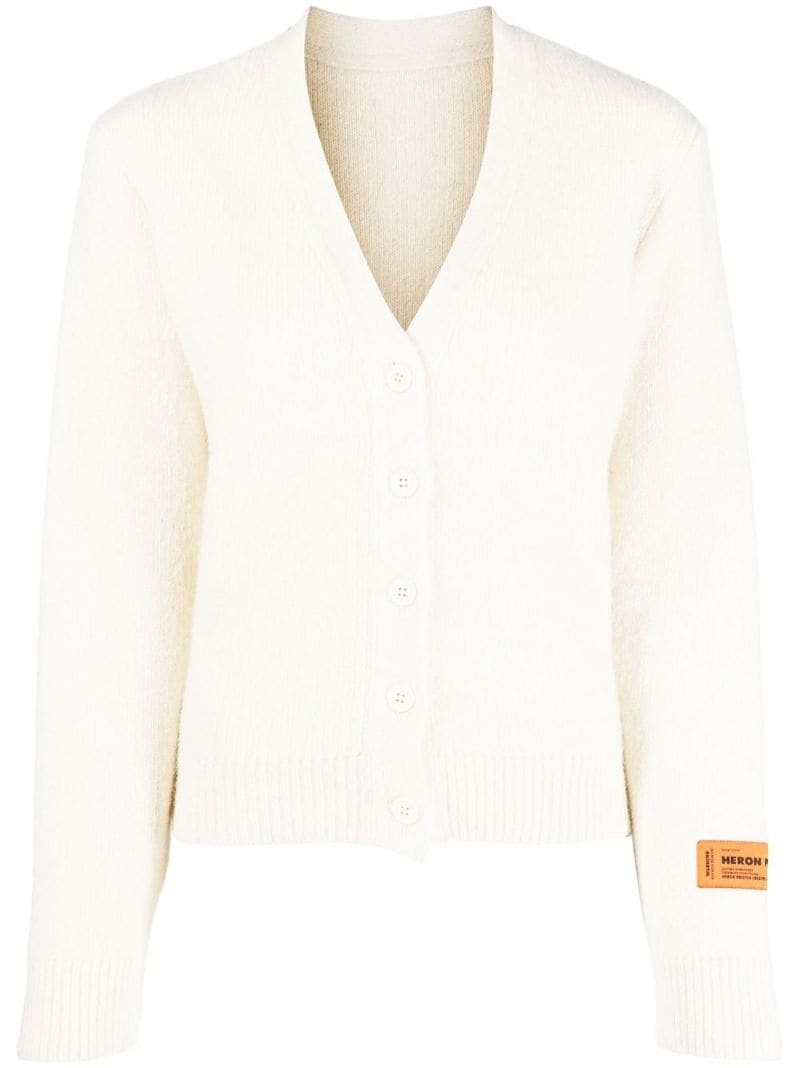 buttoned-up V-neck cardigan - 1