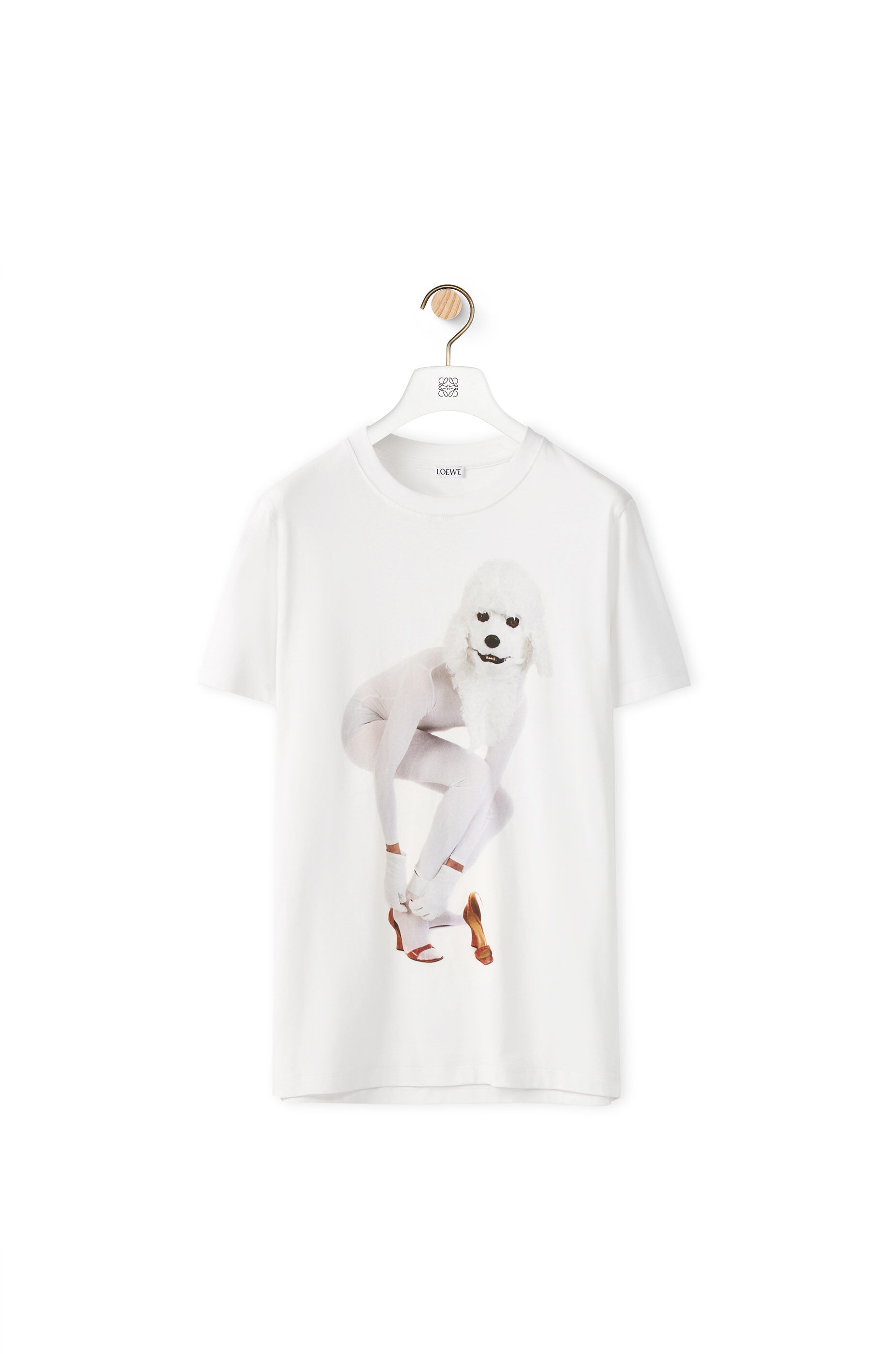 Dog print T-shirt in cotton - 1