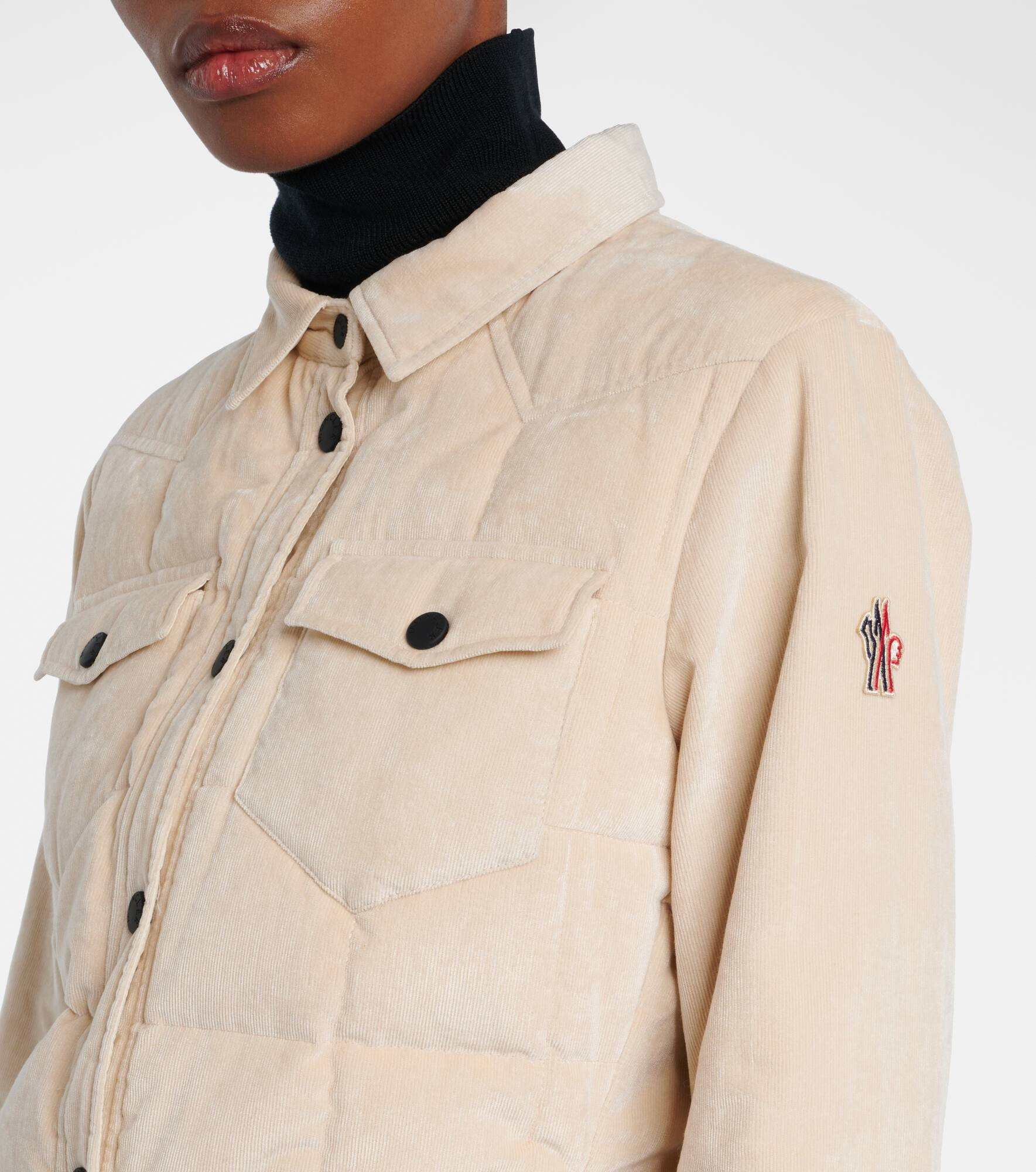 Nangy cotton-blend down overshirt - 4