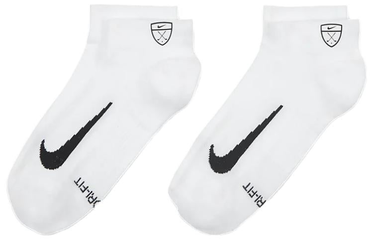 Nike Multiplier Low Golf Quarter Socks (2 Pairs) 'White' CV2617-100 - 2