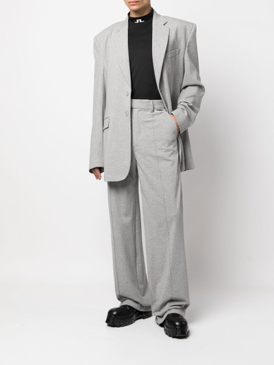 VETEMENTS cotton-blend wide-leg trousers outlook