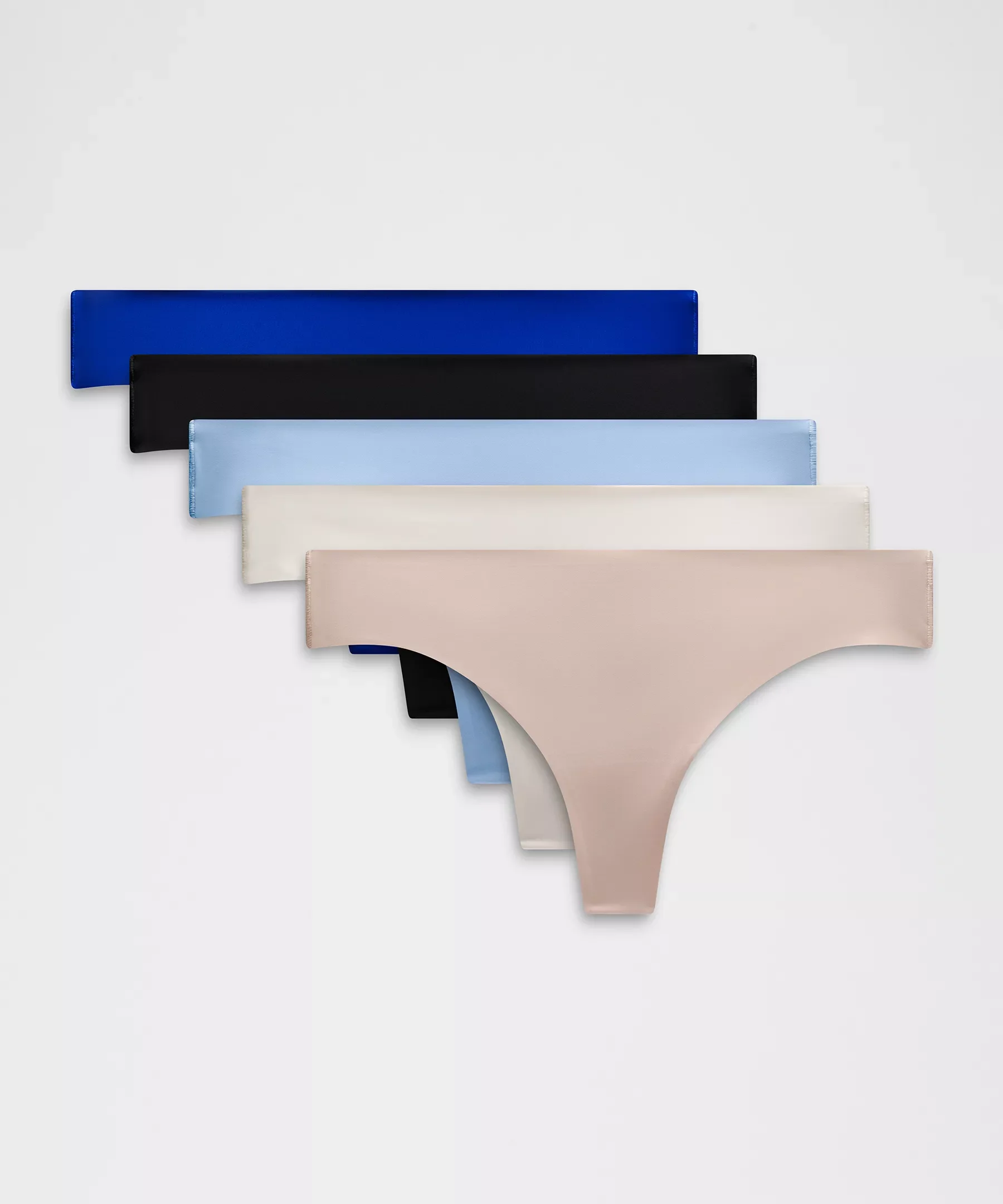 InvisiWear Mid-Rise Thong Underwear *5 Pack - 1