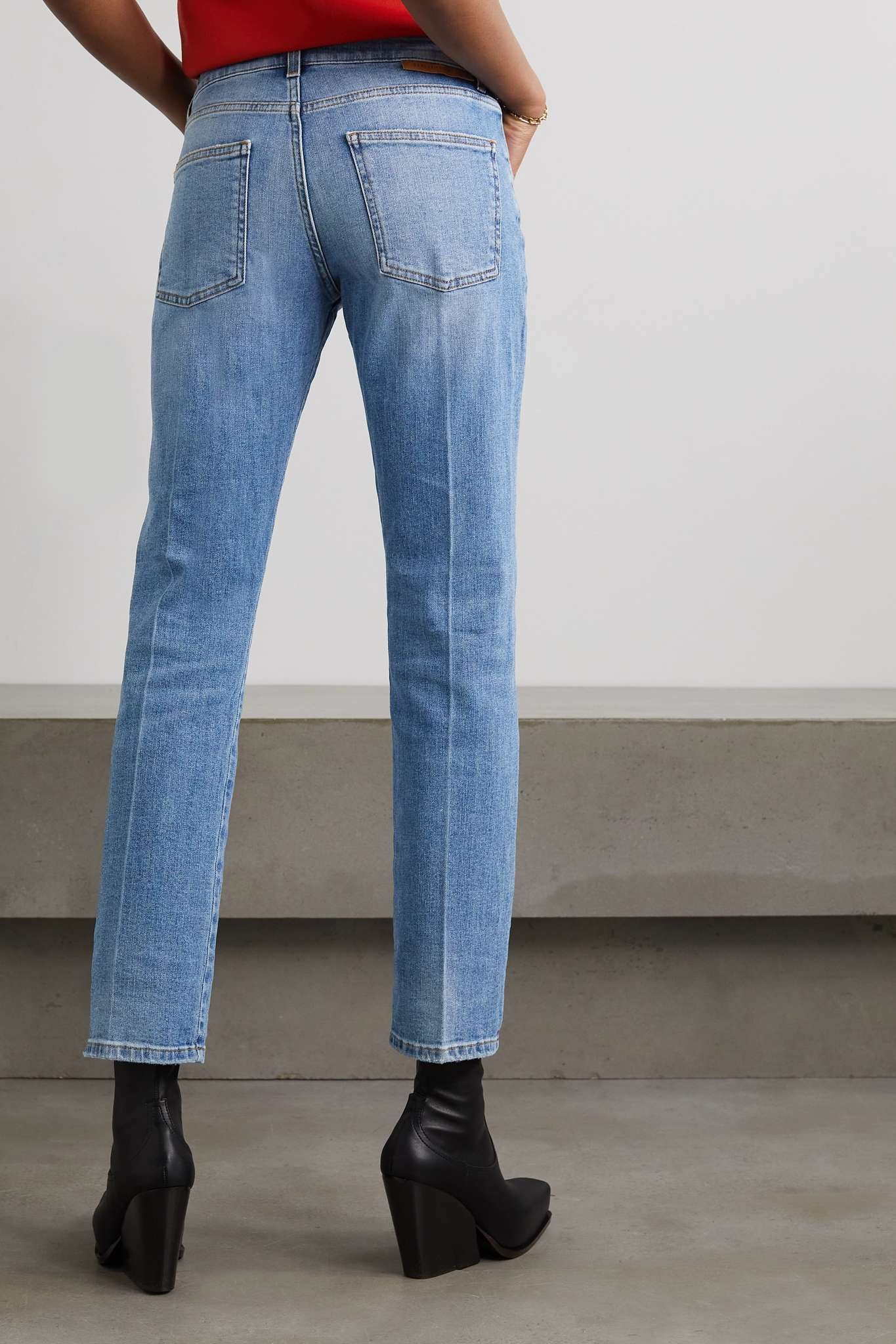 Mid-rise straight-leg jeans - 3