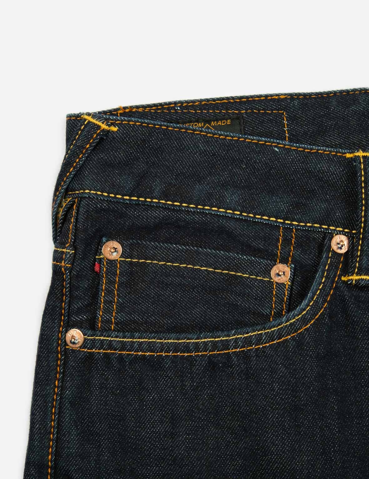 CONTRASTING BACK POCKETS SLIM FIT JEANS #2010 - 9