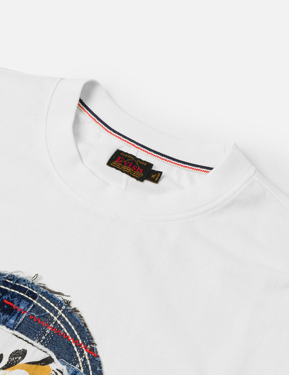 Sashiko Daruma and Seagull Relax Fit T-Shirt - 8
