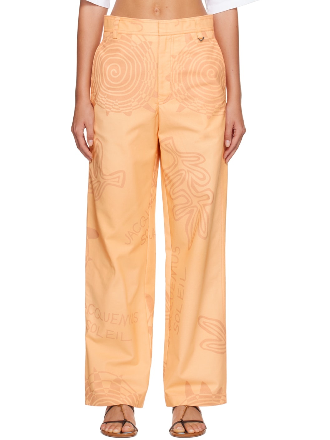 Orange Le Raphia 'Le Pantalon Banho' Trousers - 1