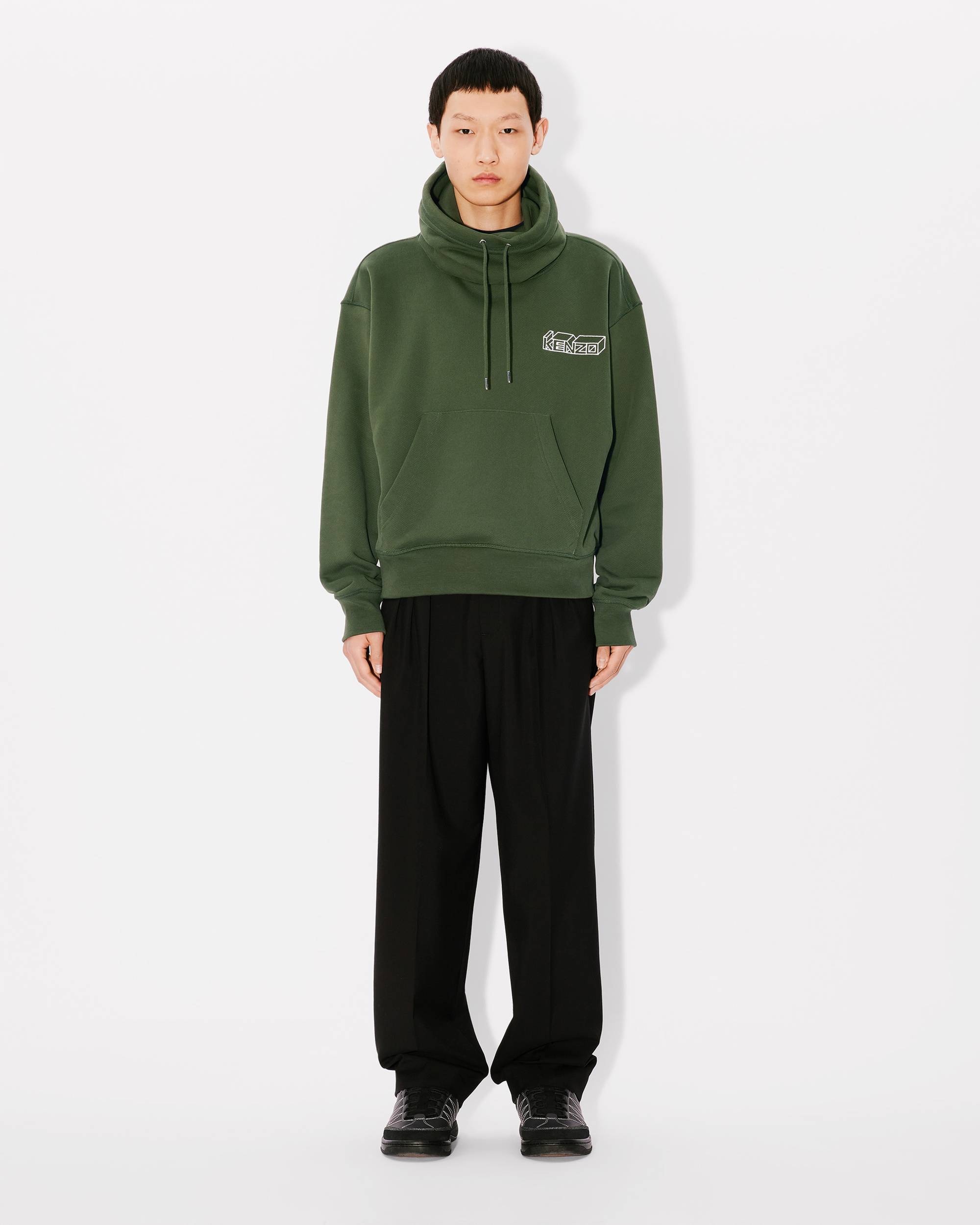 'KENZO Kube' embroidered snood sweatshirt - 6
