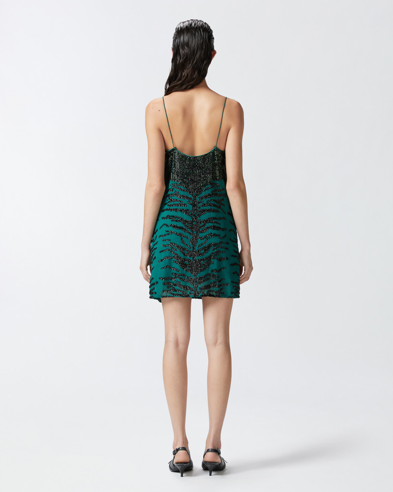 MINI DRESS WITH ZEBRA SEQUIN EMBROIDERY 4