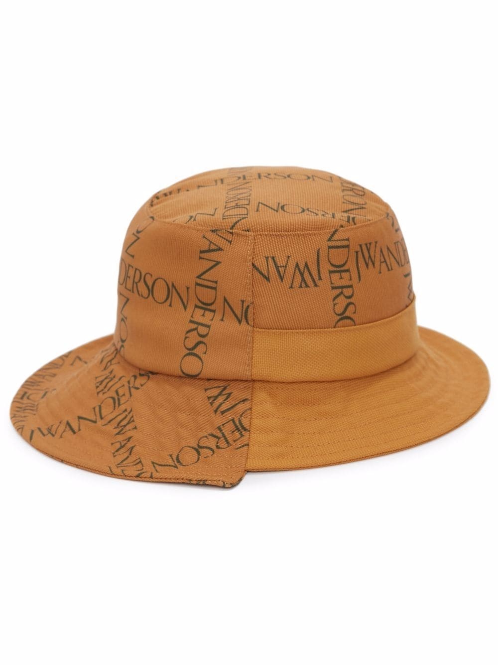 asymmetric logo-print bucket hat - 1