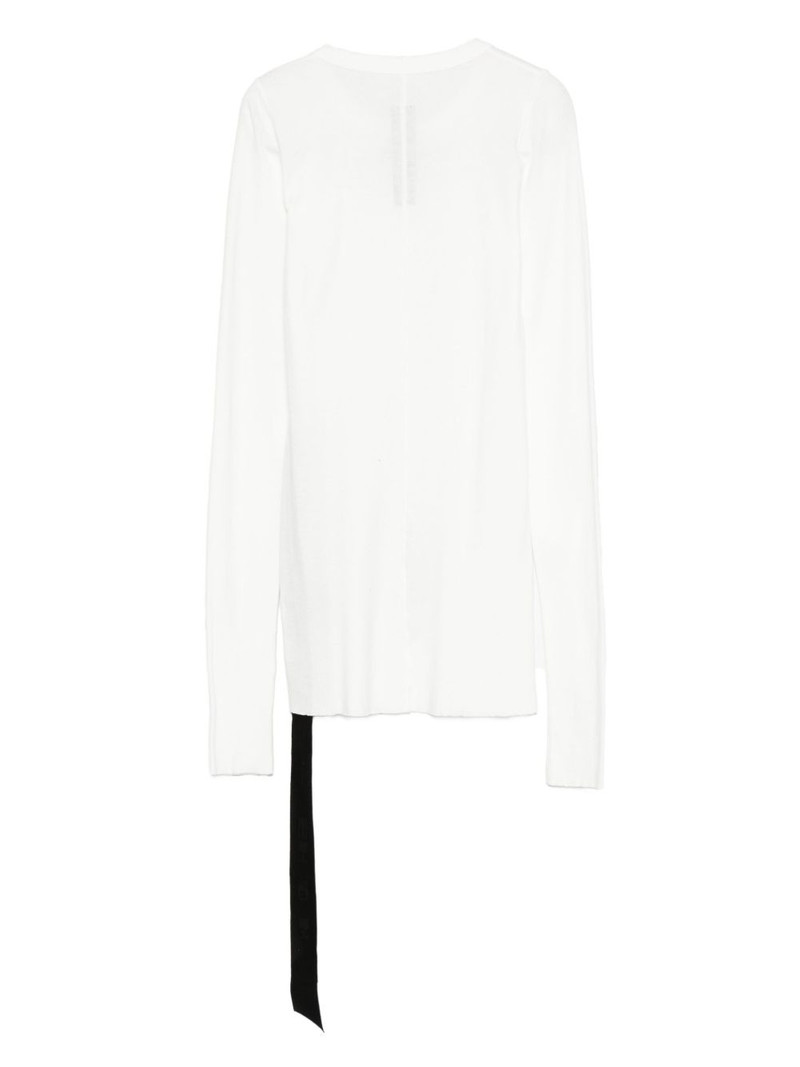 Rick Owens DRKSHDW long-sleeve tie-detail top outlook