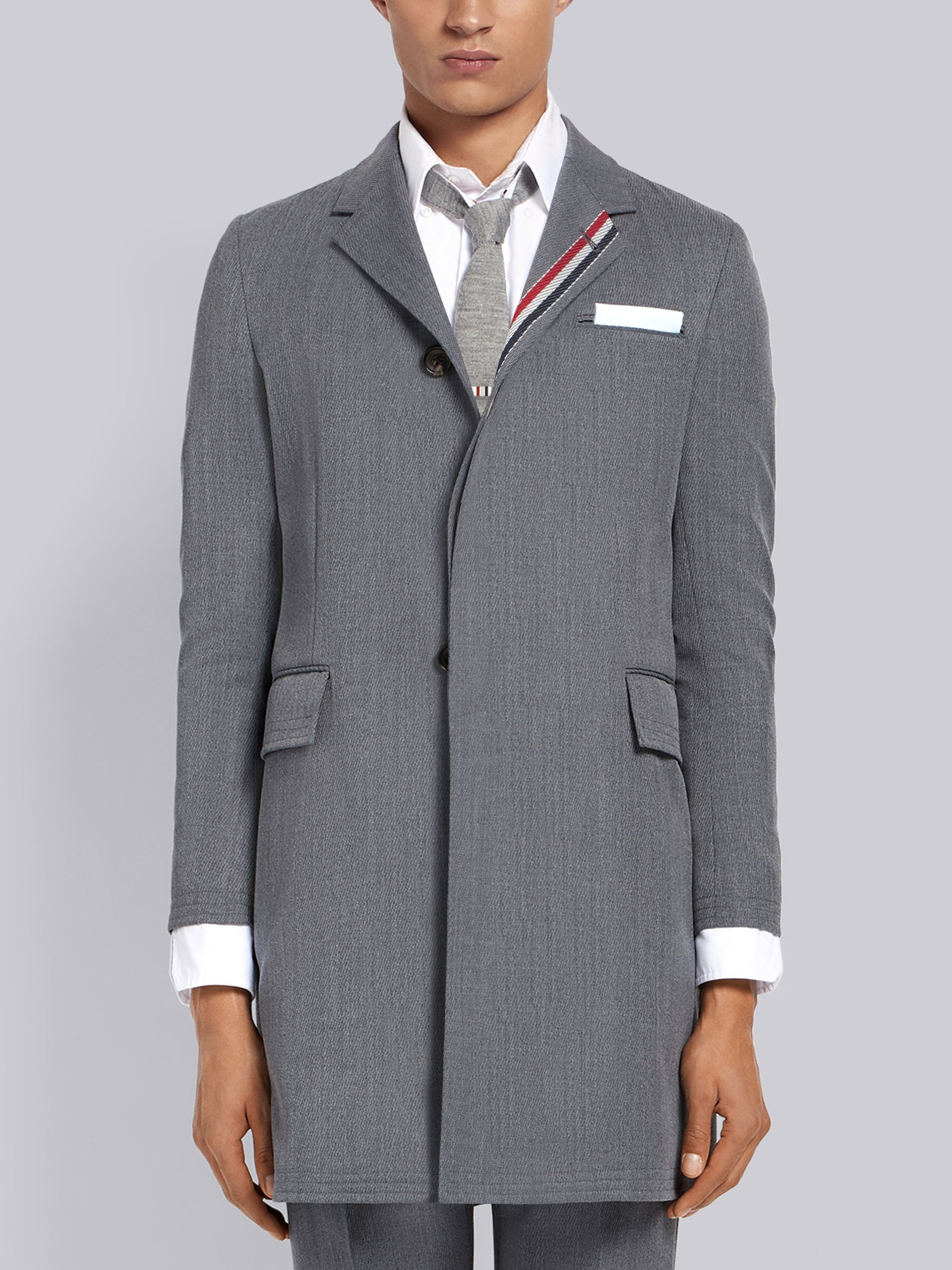 Rwb Stripe High Armhole Overcoat - 1