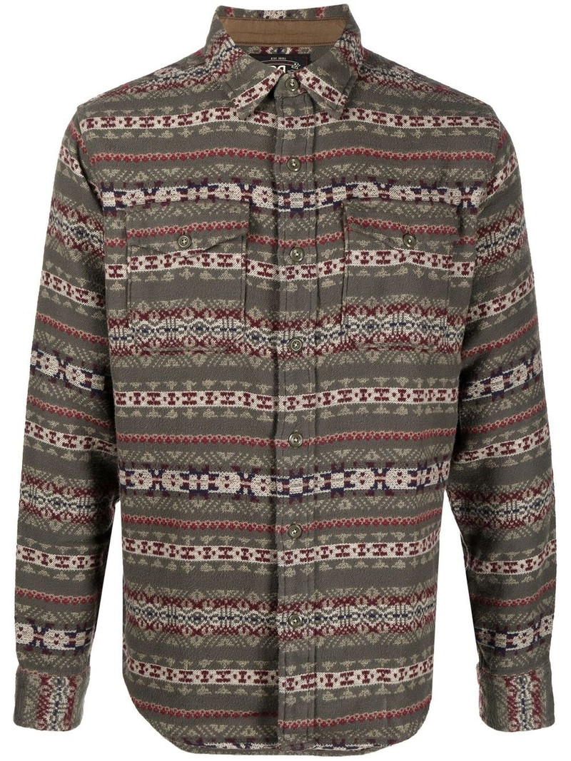 Melton long-sleeved shirt 1