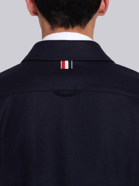 Thom Browne flannel tonal 4-Bar shirt jacket | REVERSIBLE