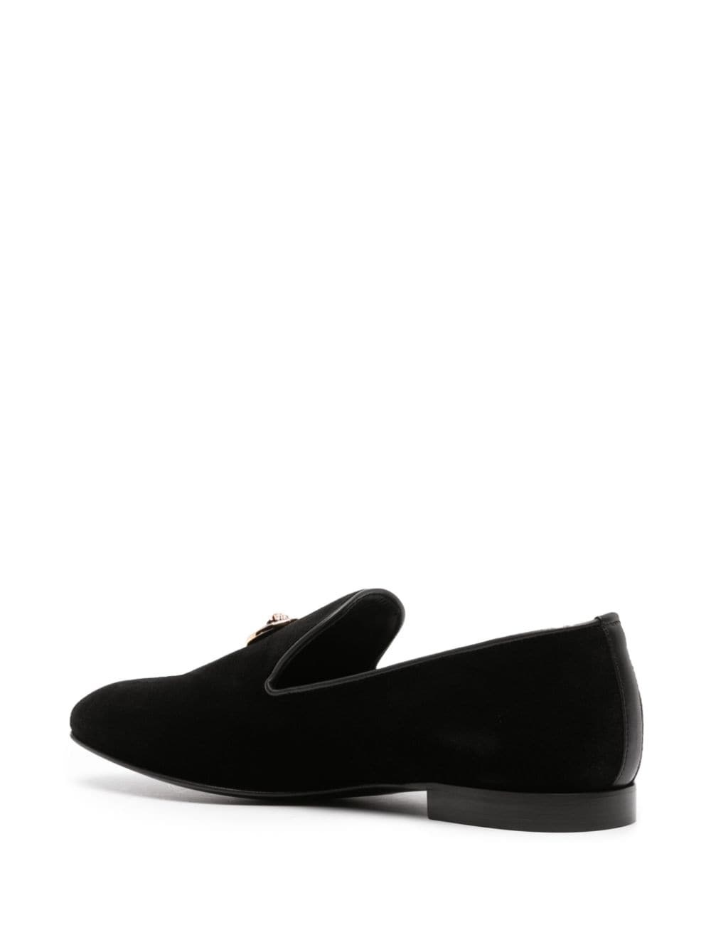 Medusa velvet loafers - 3