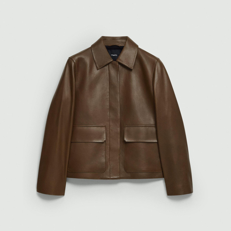 Boxy Jacket in Leather 1