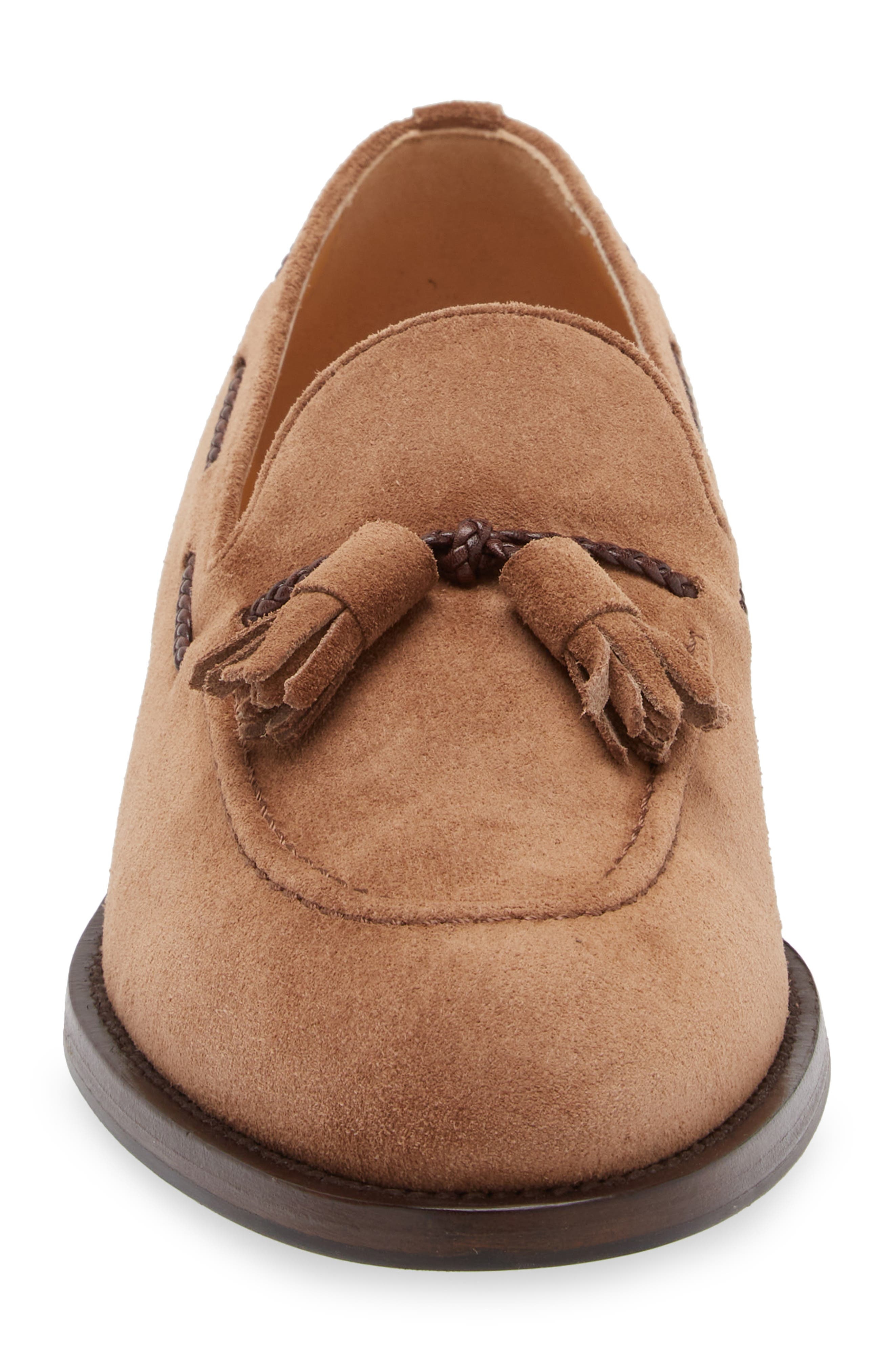 Tassel Detail Suede Loafer - 4