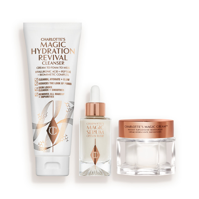 CHARLOTTE’S 3-STEP MAGIC SKIN ROUTINE SKINCARE KIT 1