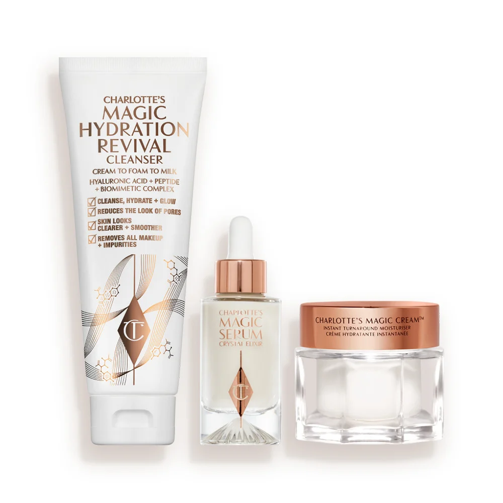 CHARLOTTE’S 3-STEP MAGIC SKIN ROUTINE SKINCARE KIT - 1