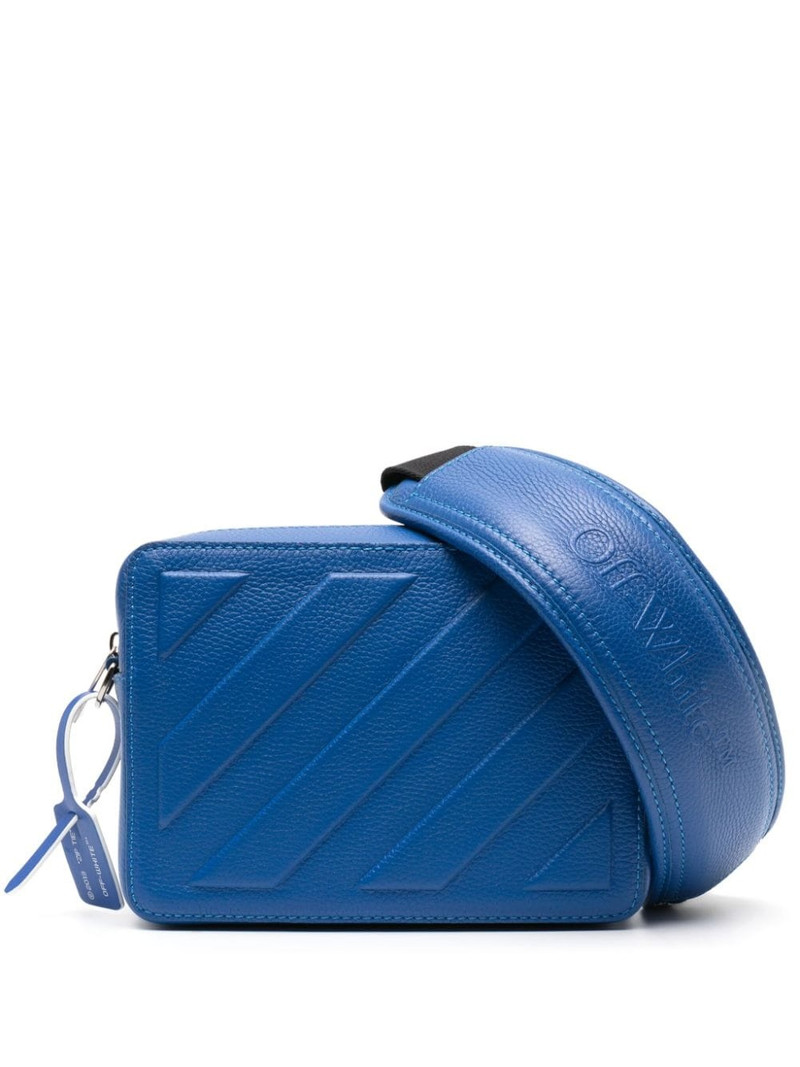 Diag-stripe leather camera bag 1