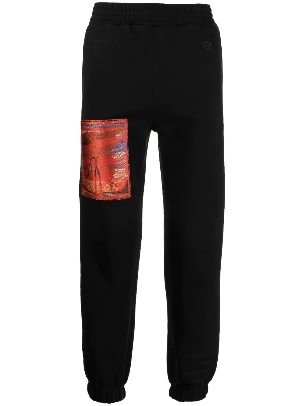 patch-detail track pants - 1