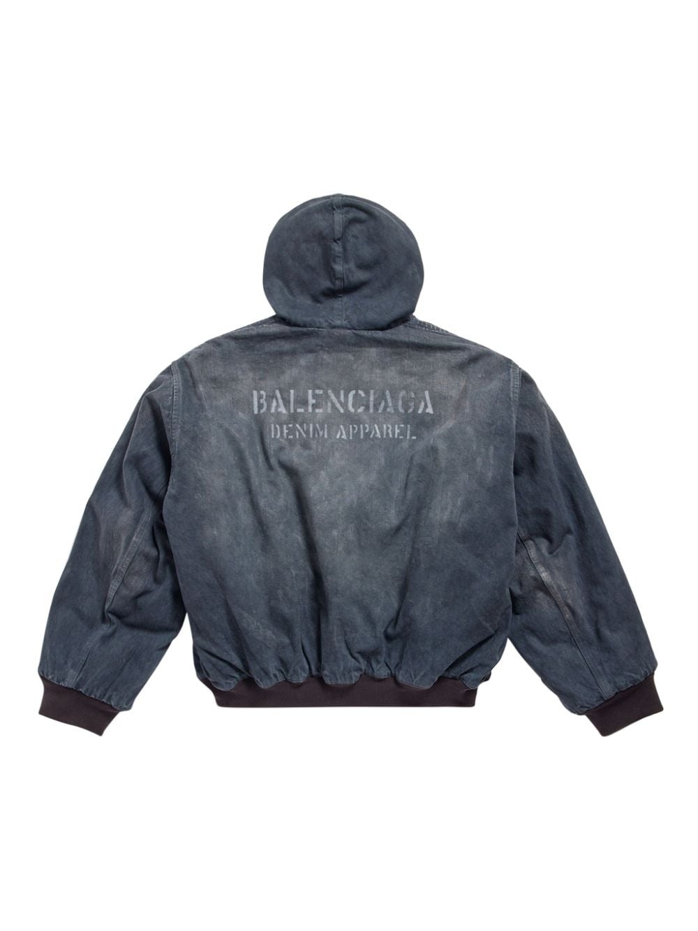 BALENCIAGA logo-print cotton jacket | REVERSIBLE