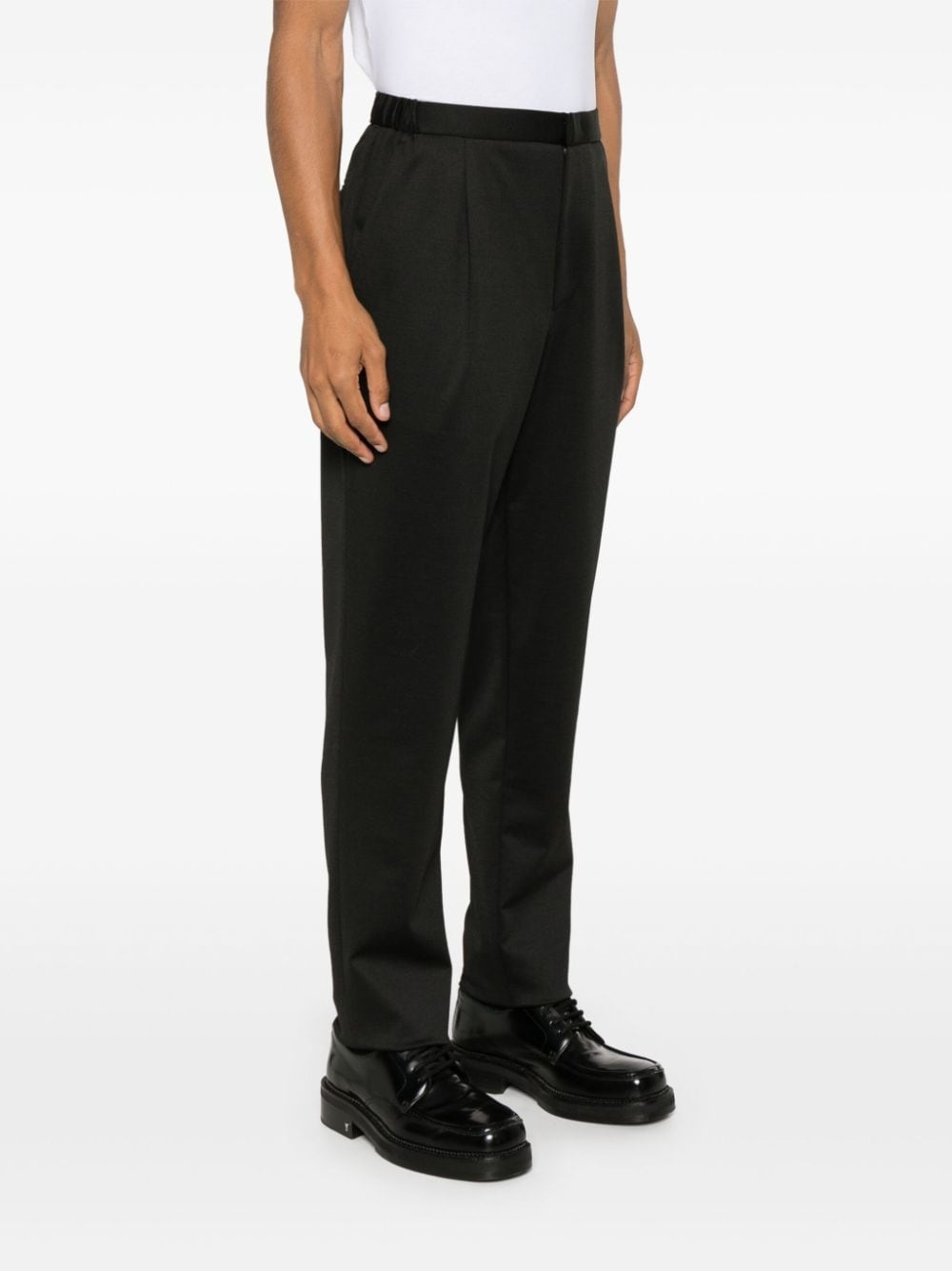 pleat-detail trousers - 3
