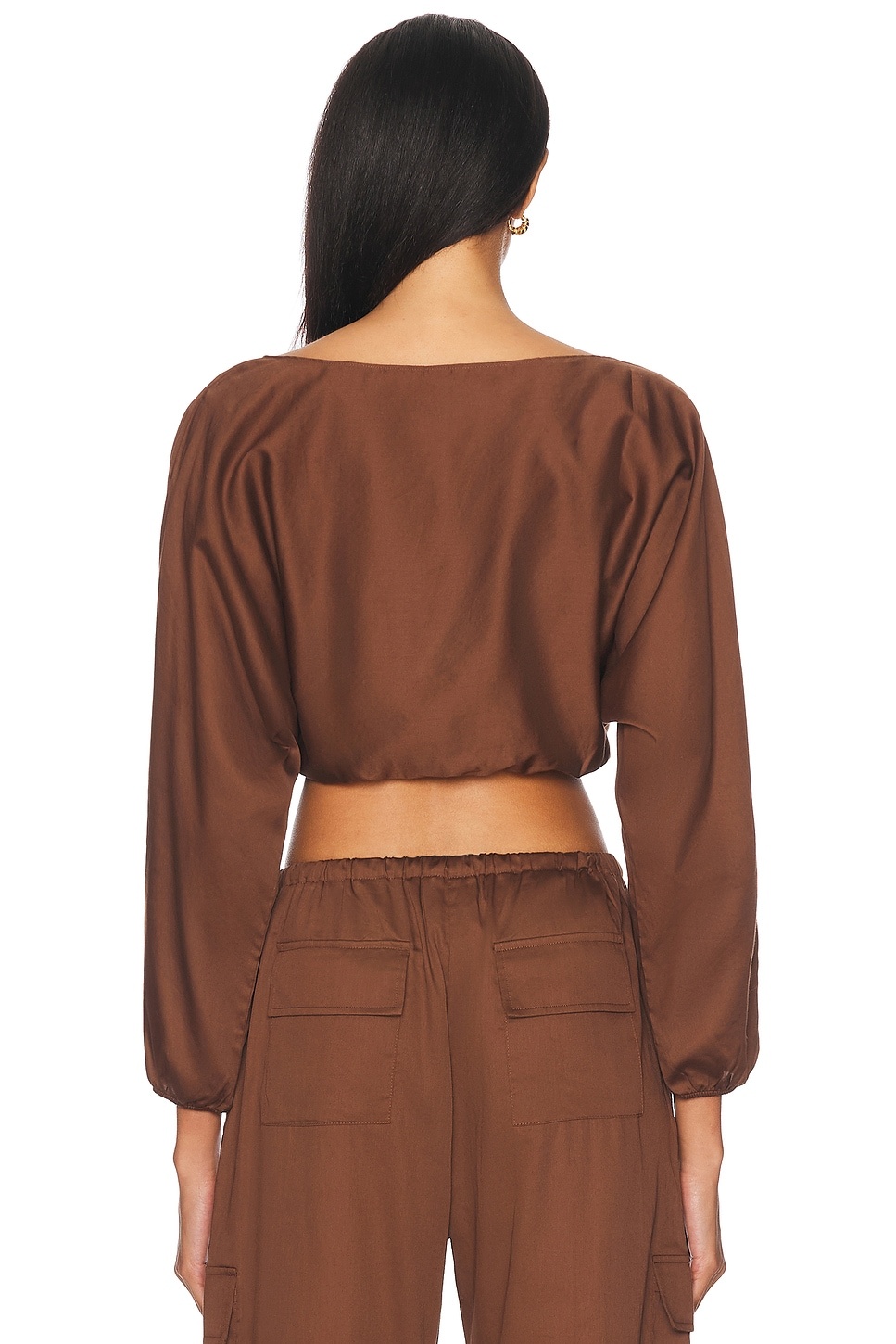 Yoko Long Sleeve Blouson Top - 3