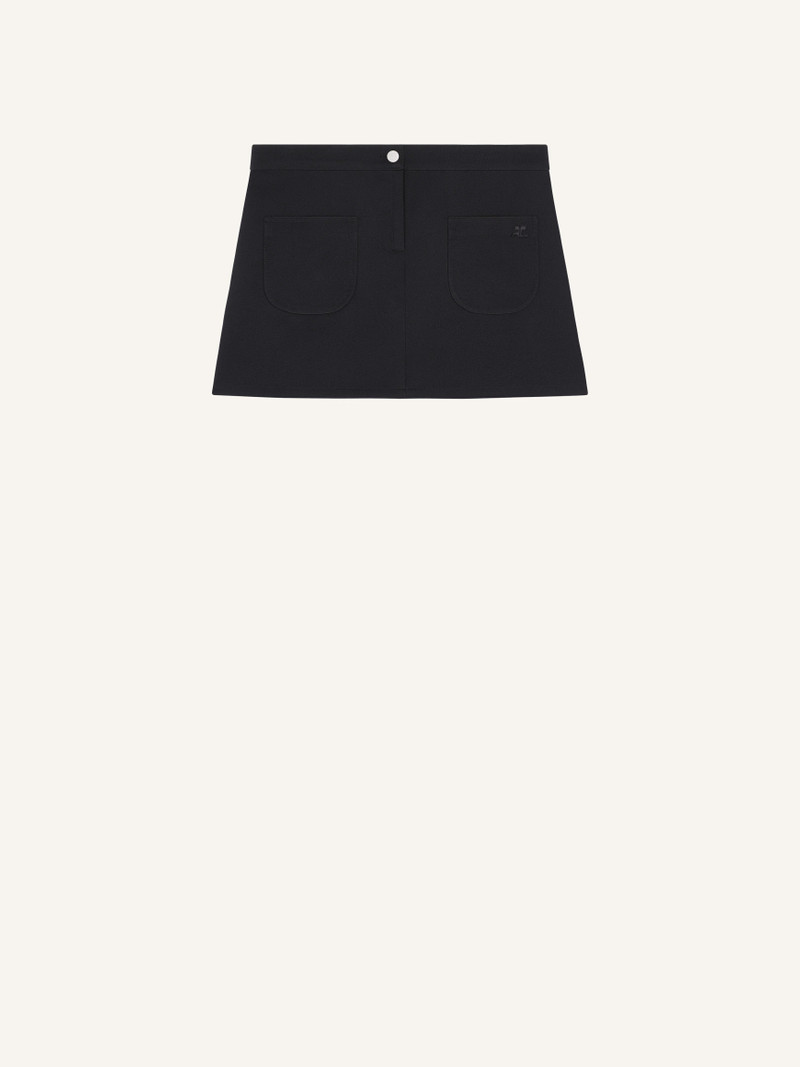 2-POCKET TWILL MINI SKIRT 1