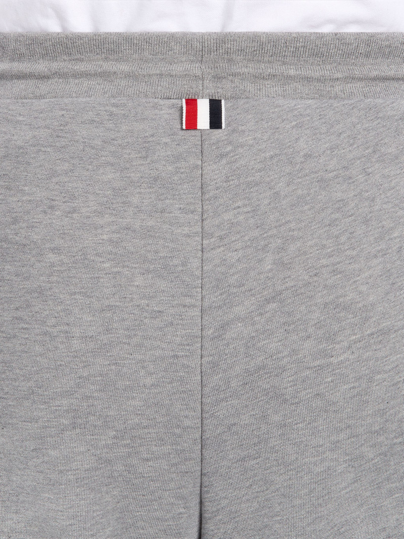 Light Grey Cotton Loopback Side Stripe Insert Sweat Short 6
