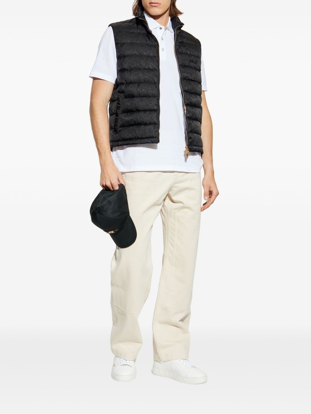 Barocco-jacquard gilet - 2