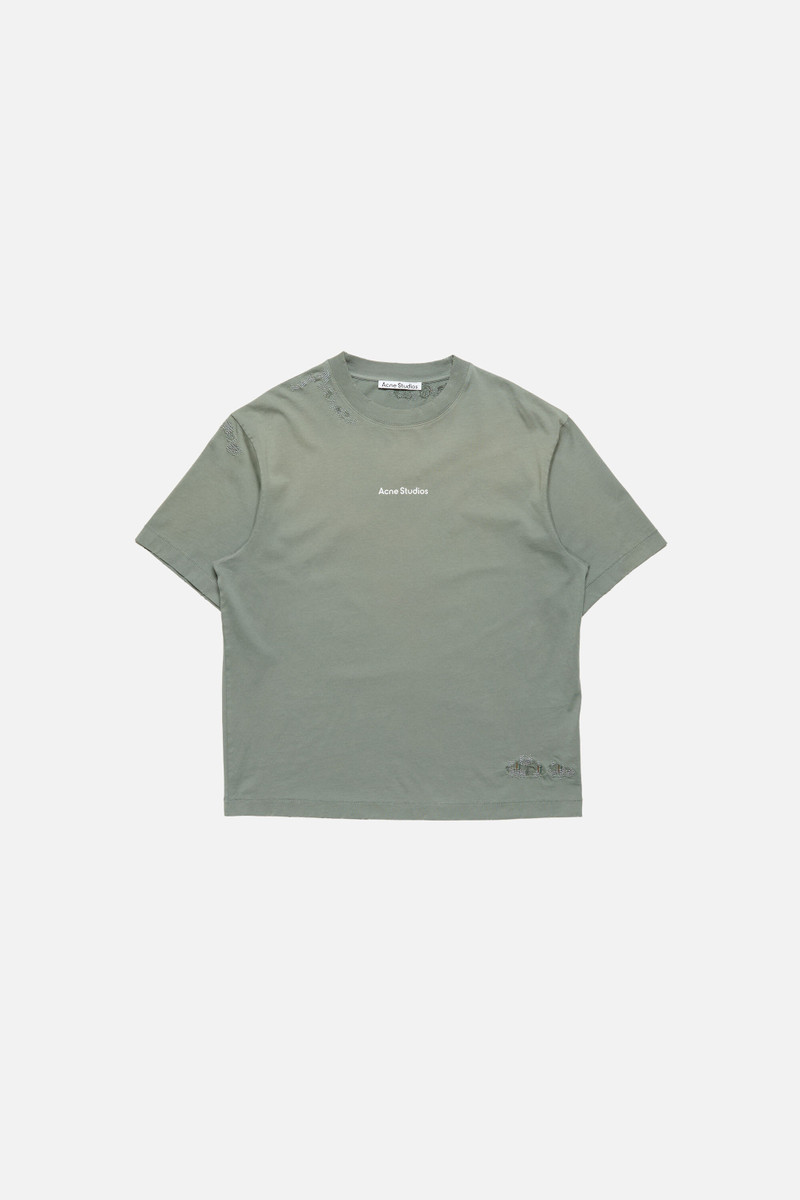 Mended logo t-shirt - Slate grey 1
