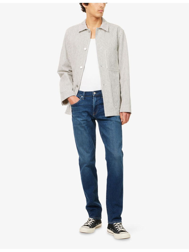 Citizens of Humanity Gage Brand-Patch Straight-Leg Regular-Fit Stretch-Denim Blend Jeans outlook