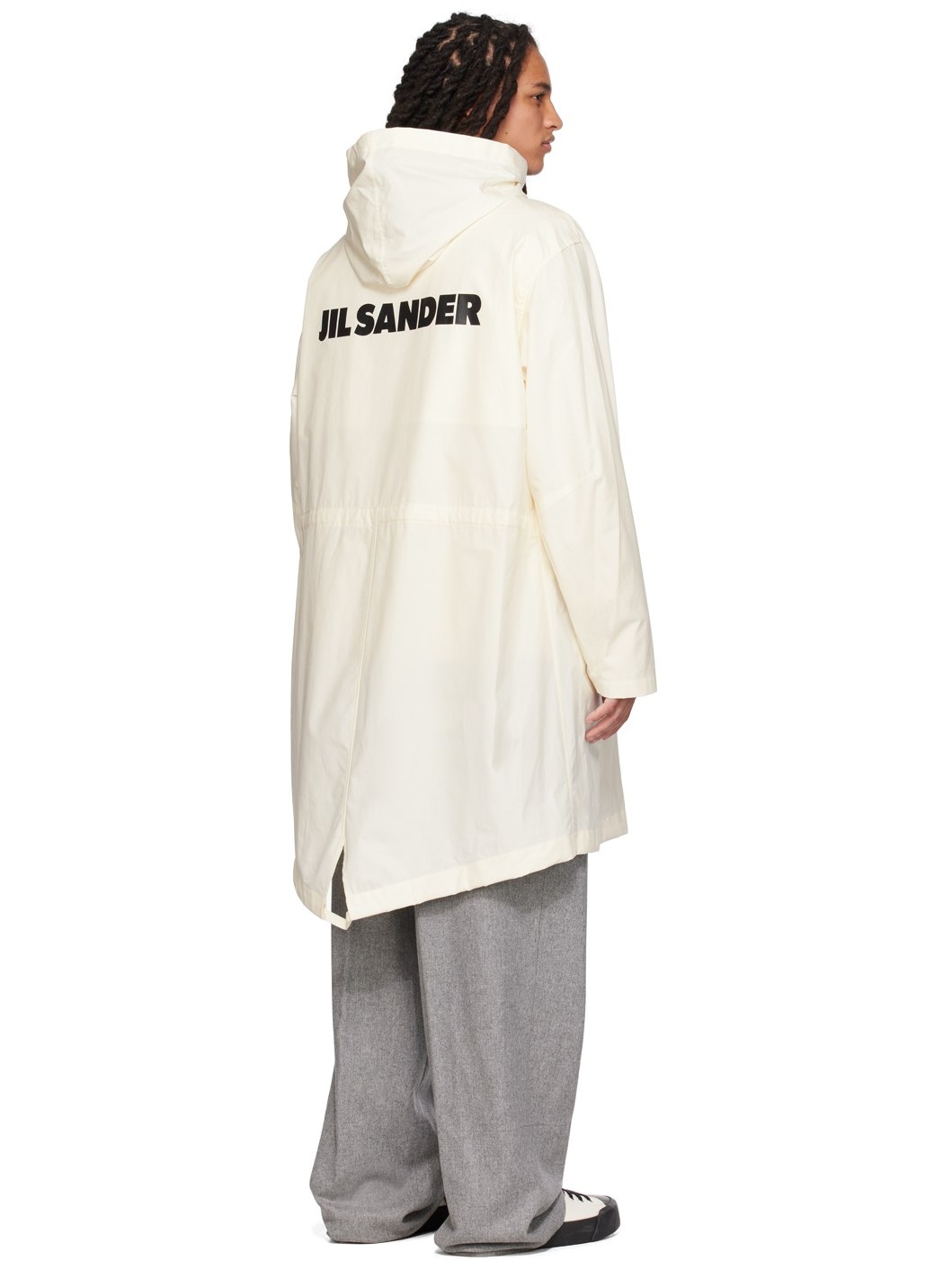 White Hooded Coat - 3