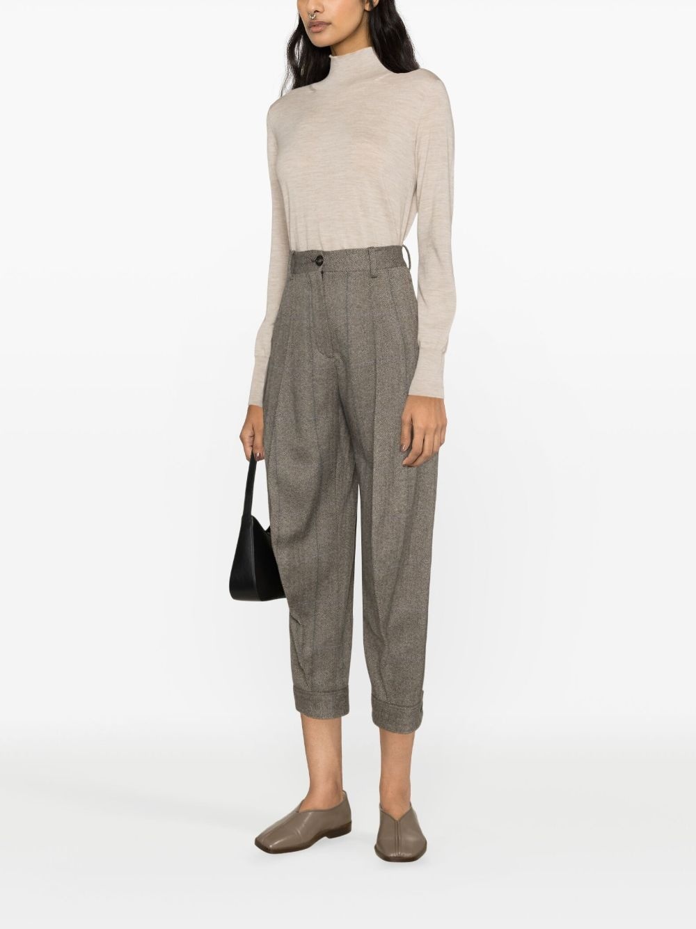 Aniston cashmere high-waisted trousers - 3