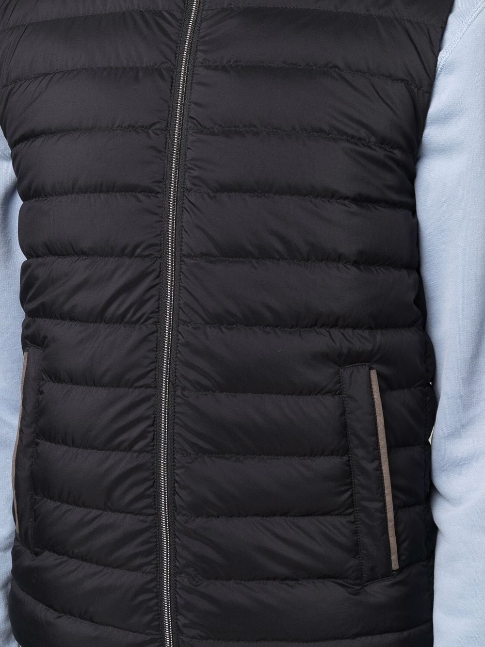 high-neck padded down gilet - 5