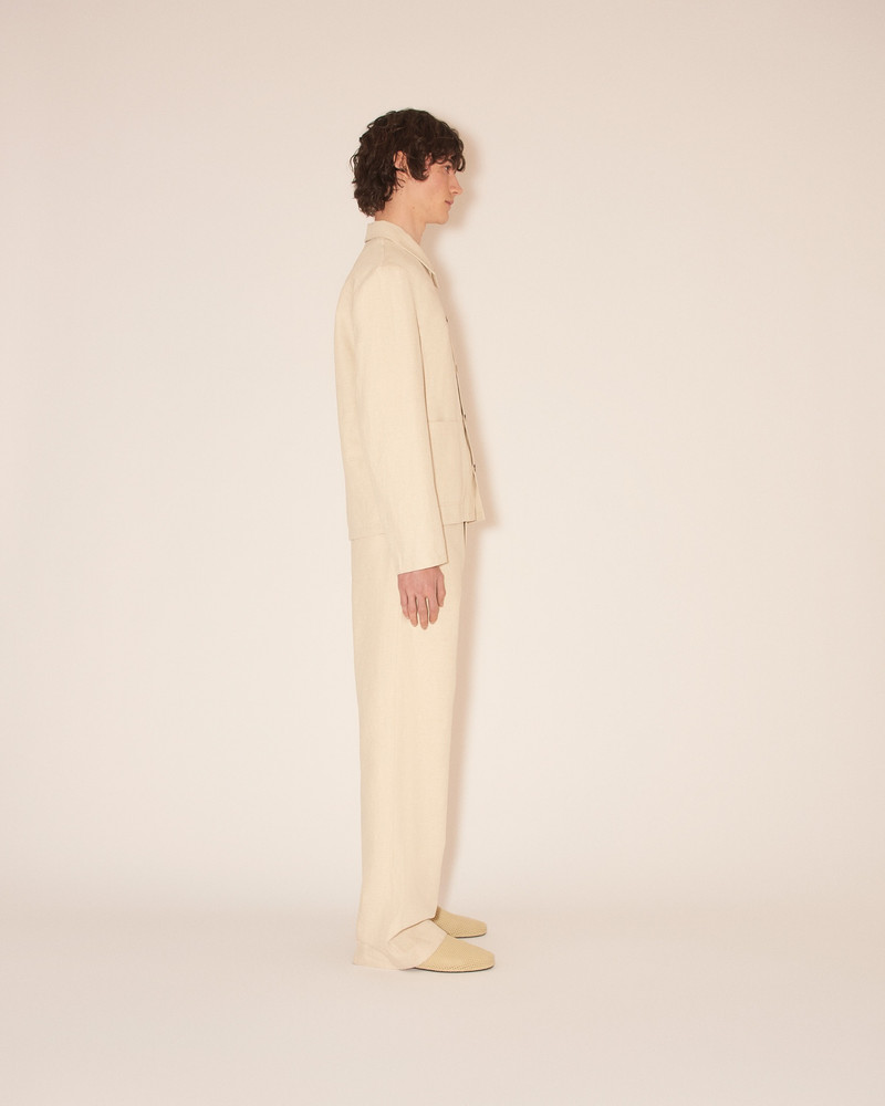 SAON - Cotton linen/twill jacket - Natural 4