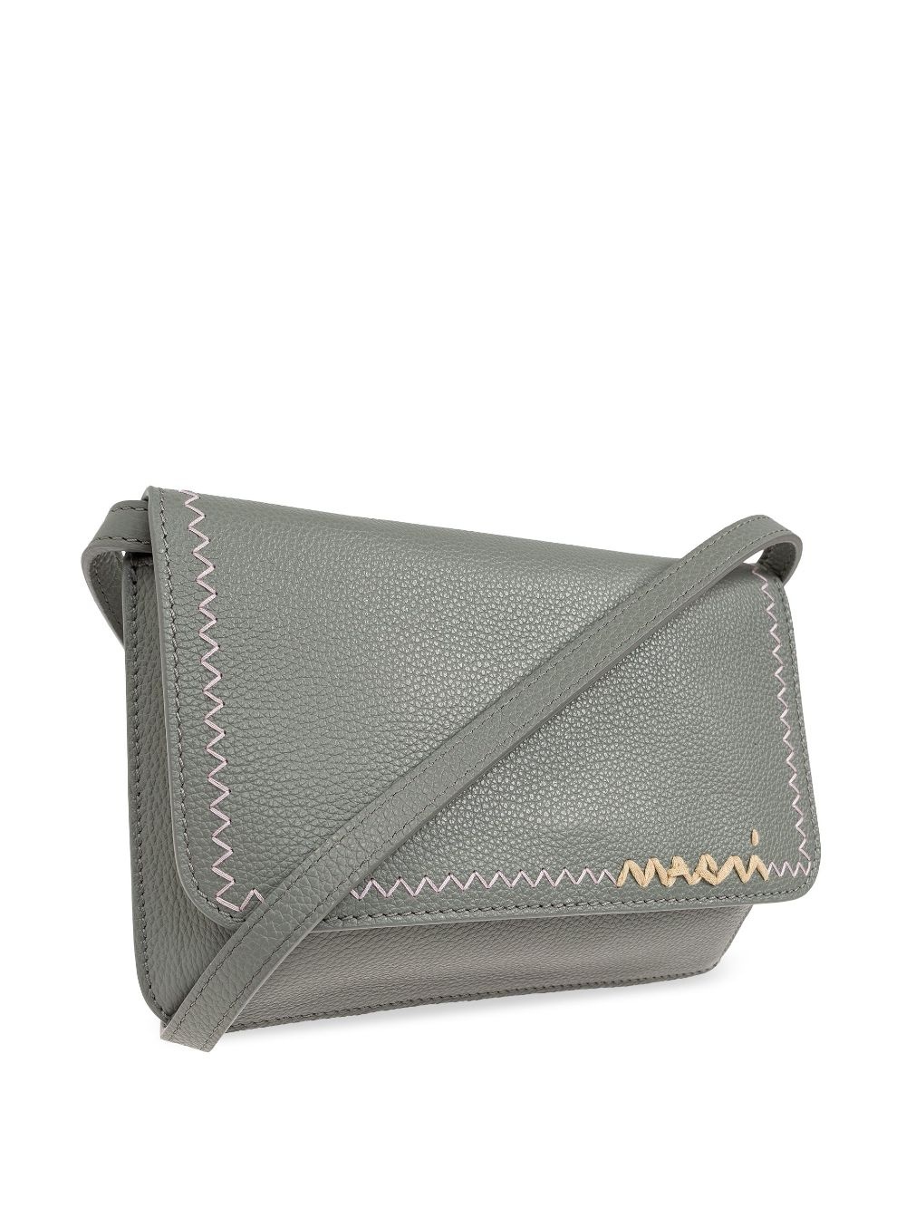 logo-embroidered shoulder bag - 4