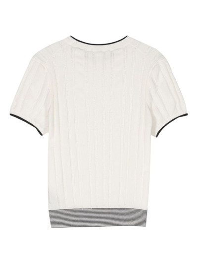Paul Smith ribbed organic cotton top outlook