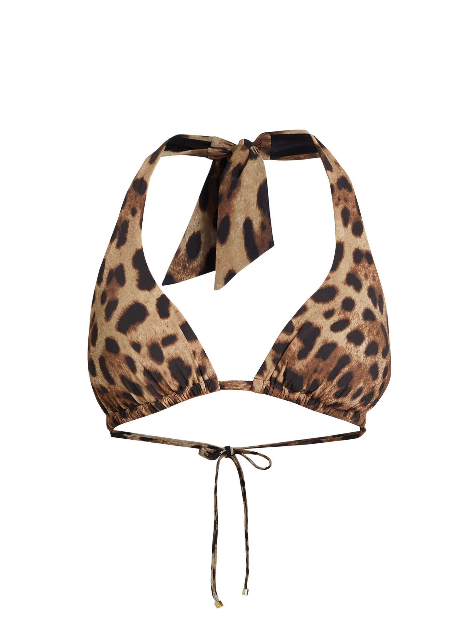 Women's Leopard Halter Bikini Top - Leo New - 1