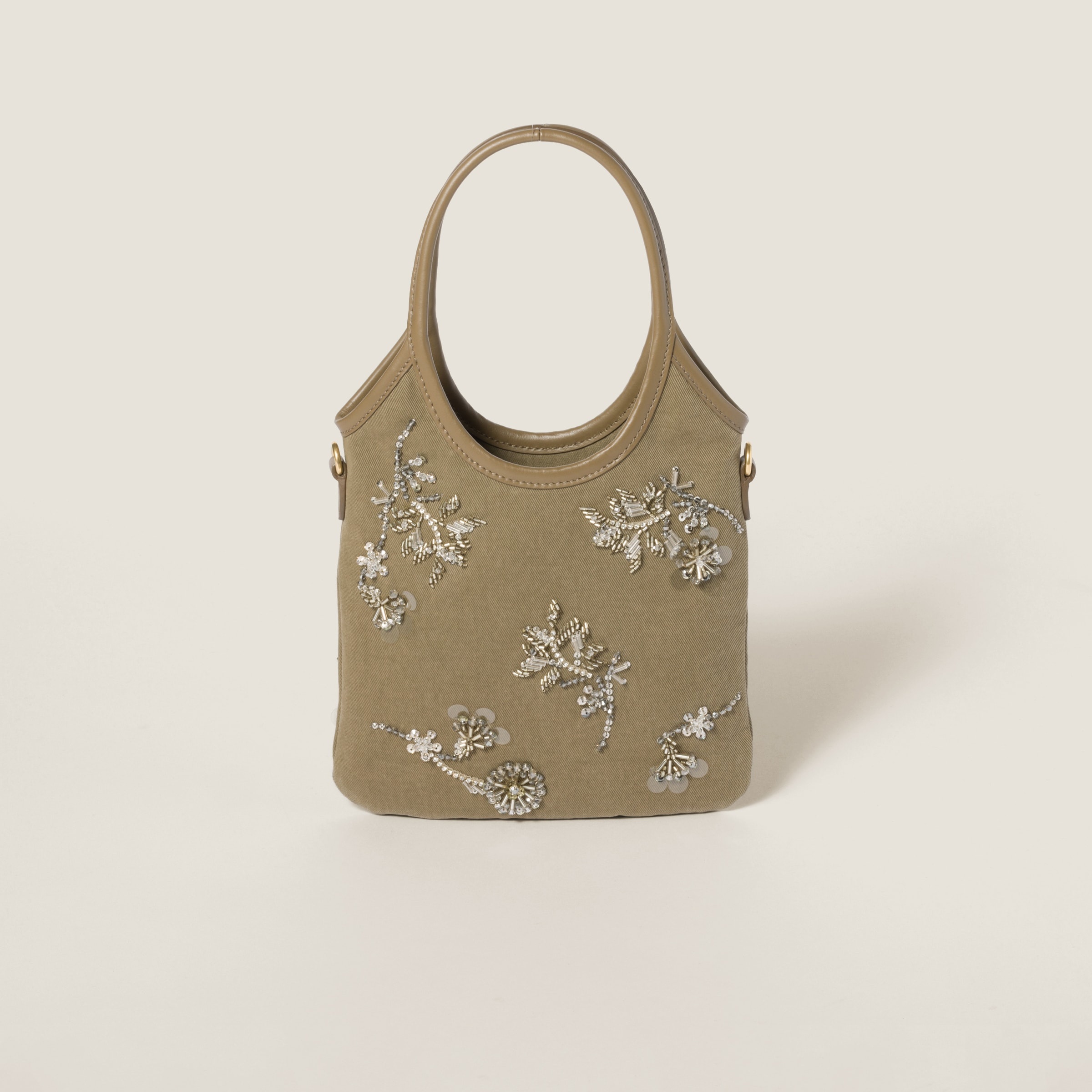 IVY embroidered gabardine bag - 3