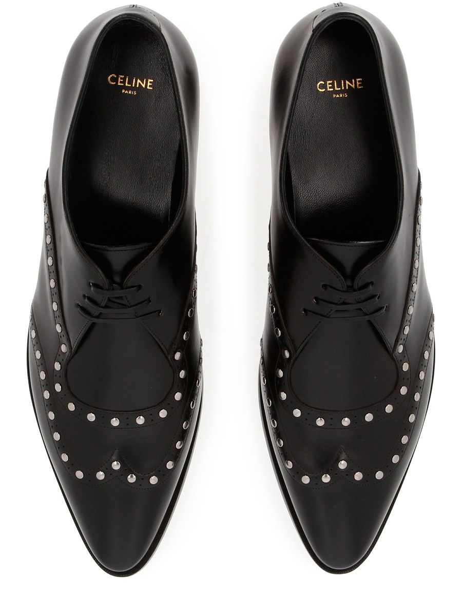 Celine Jacno Studded Derby in Shiny Calfskin - 7