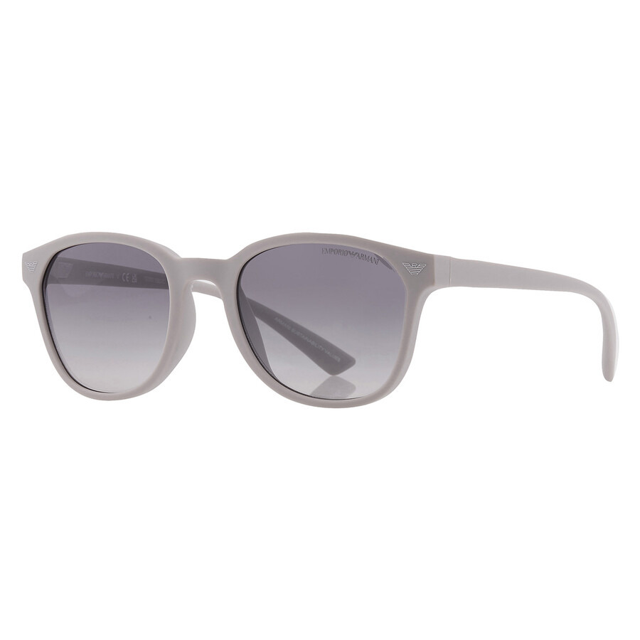 Emporio Armani Grey Gradient Oval Men's Sunglasses EA4225U 610087 53 - 2