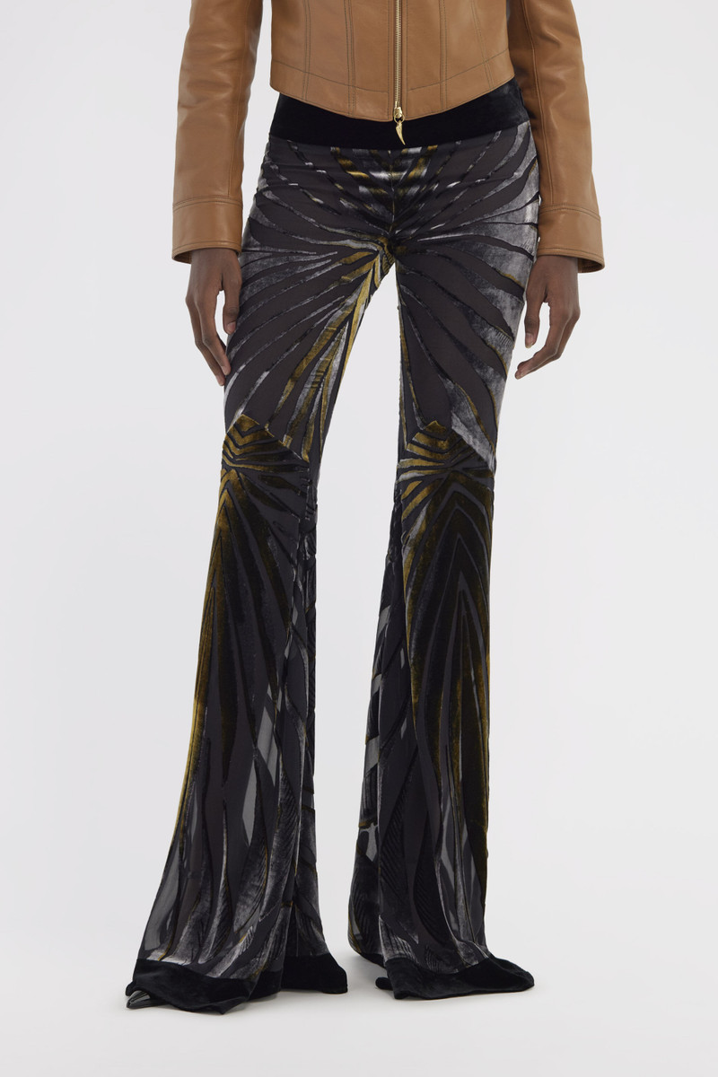 Flare Velvet Trousers 3