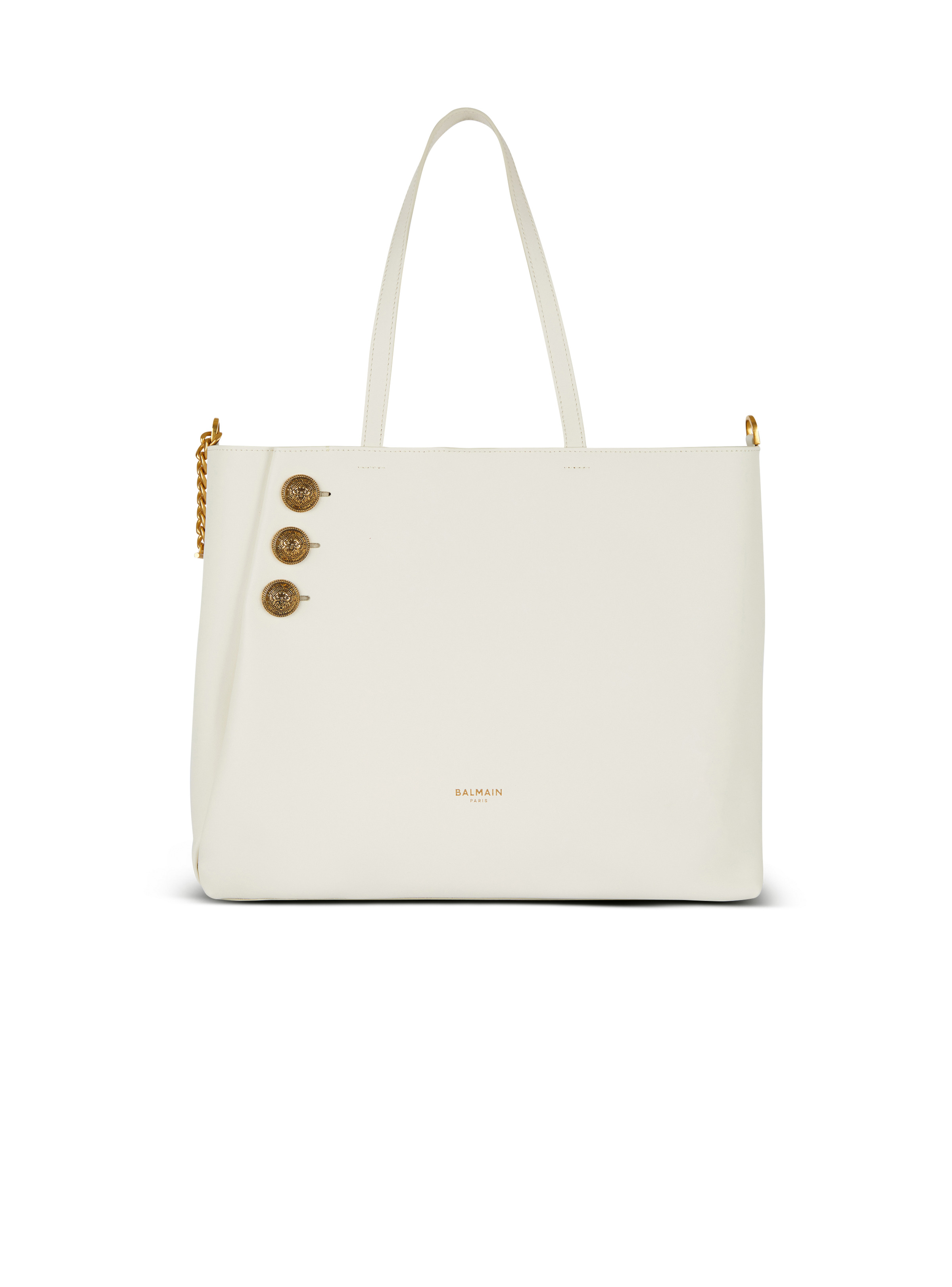 Emblème leather tote bag - 1