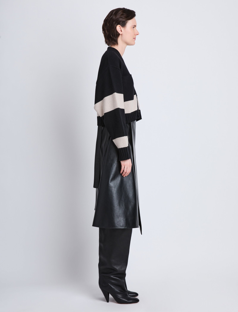 Sofia Cardigan in Striped Cashmere 4