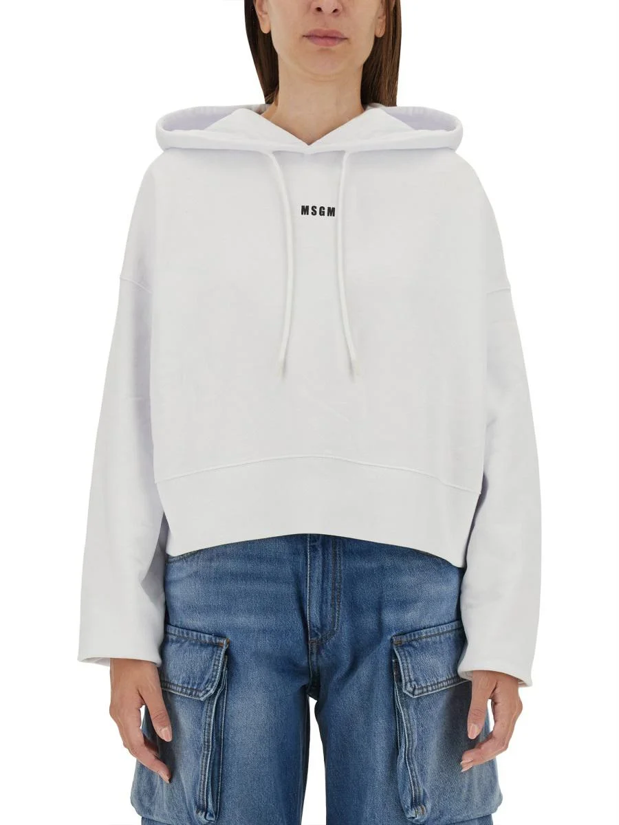 Msgm Sweatshirt With Logo - 1