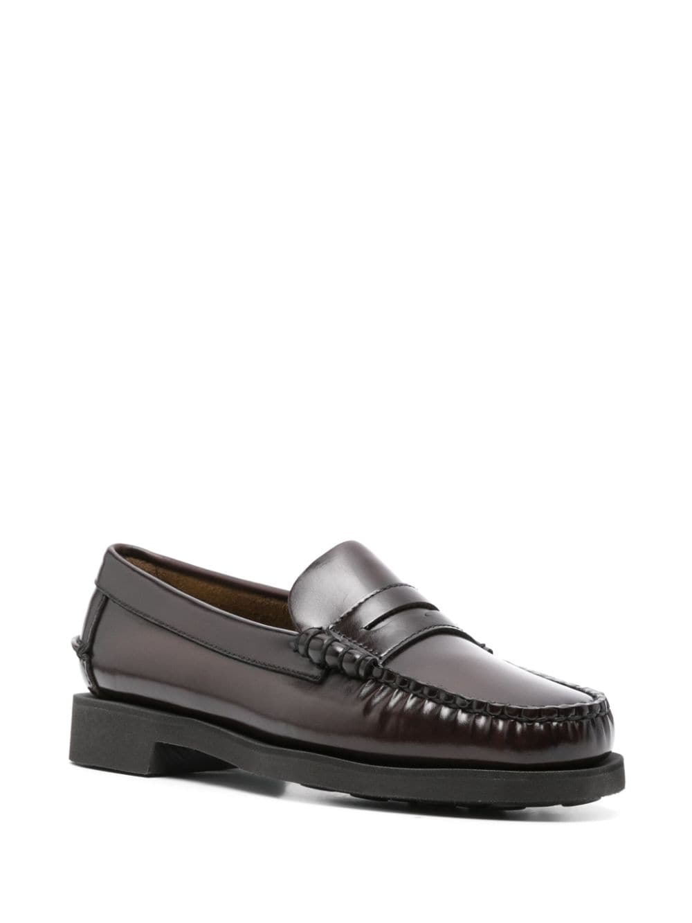 penny-slot leather loafers - 2