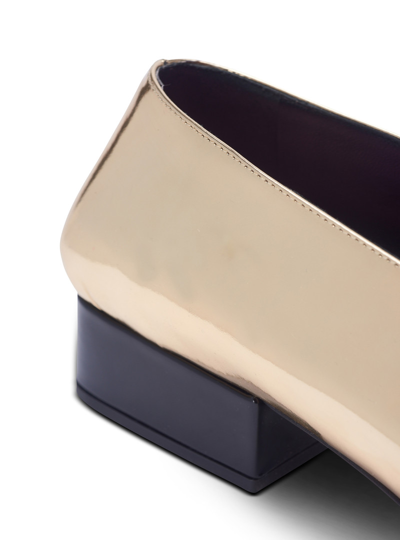 Eden ballet flats in mirrored and patent leather 6