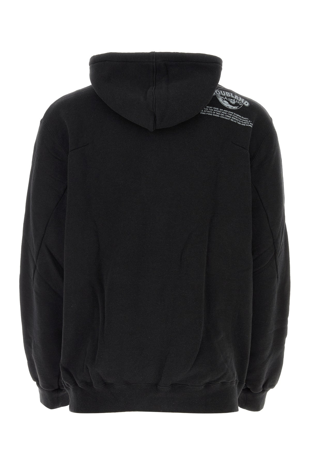Black cotton sweatshirt - 2