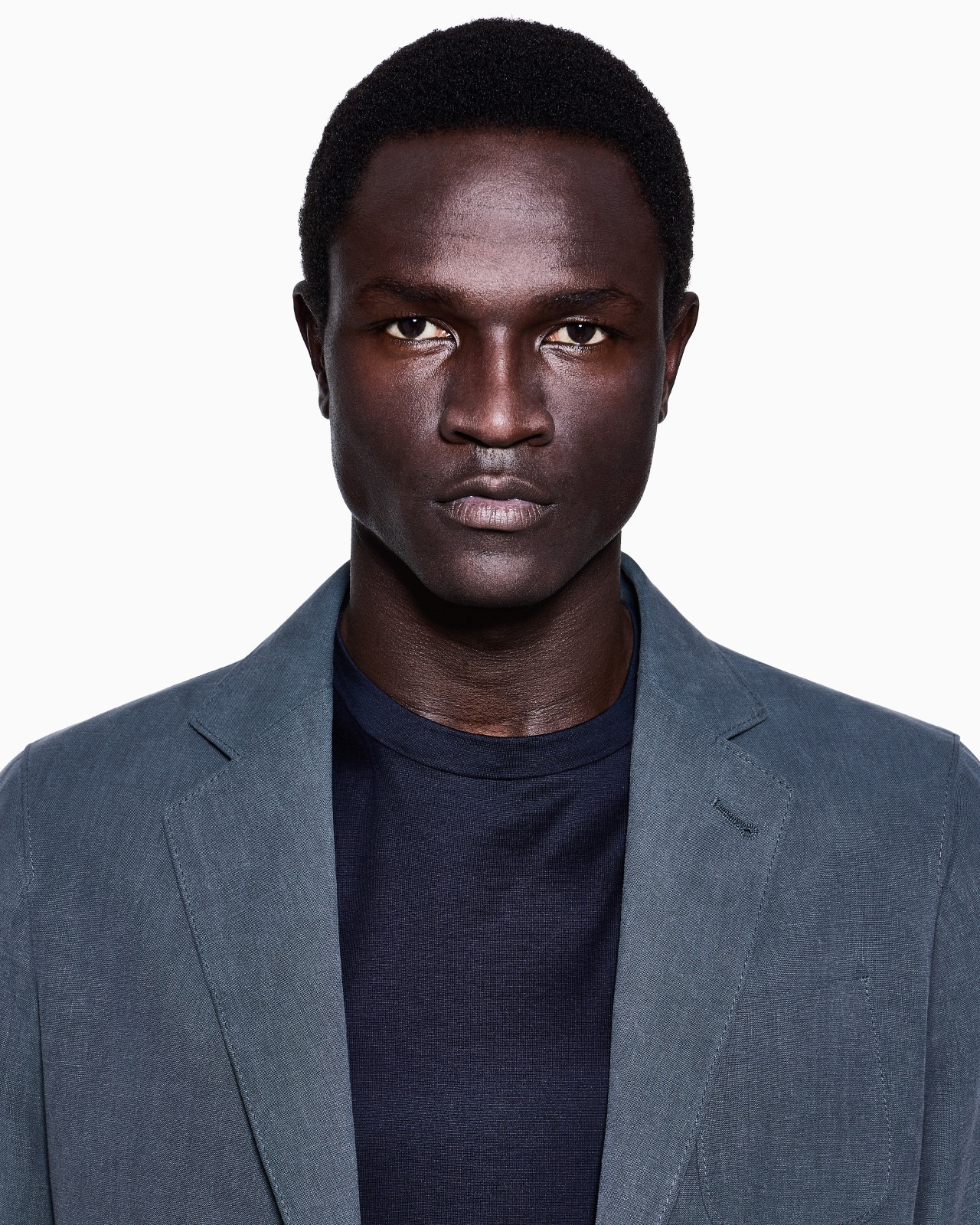 UPTON LINE SINGLE-BREASTED JACKET IN LINEN CANVAS - 5